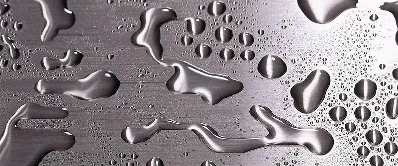 金属 雨水 银色 钢板