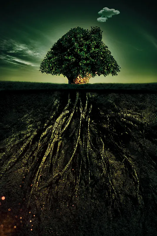 创意环保爱护地球海报背景素材