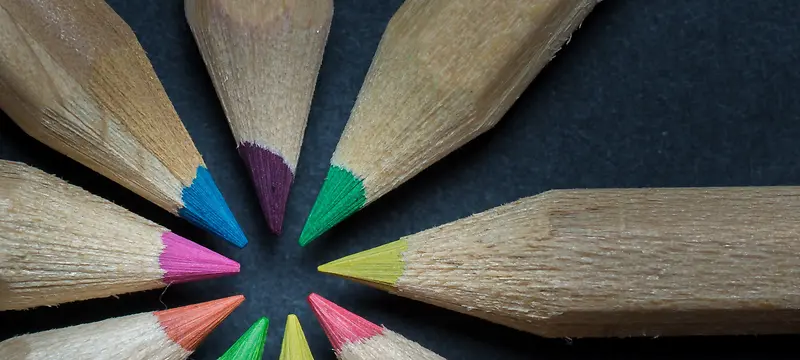 彩色铅笔一个圈