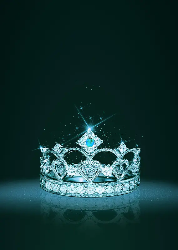皇冠钻石宝石蓝色