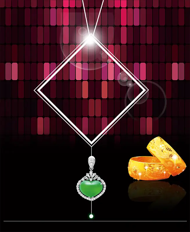 黄金珠宝开业海报背景素材