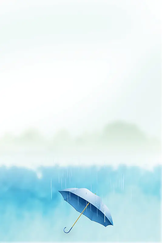 传统二十四节气雨水背景模板