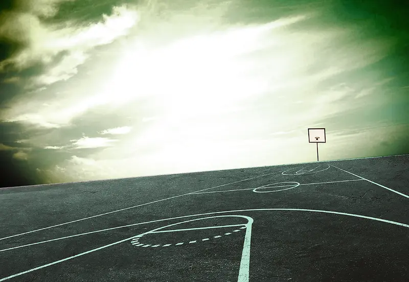 空旷篮球场海报背景素材