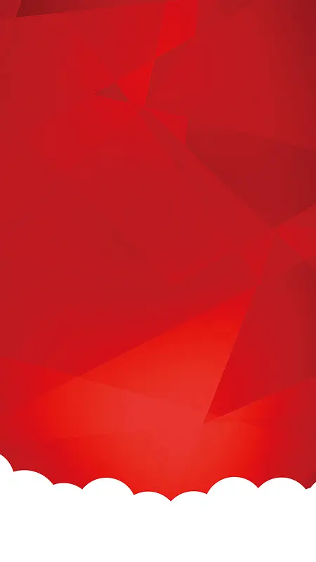 红色立体图形H5素材背景