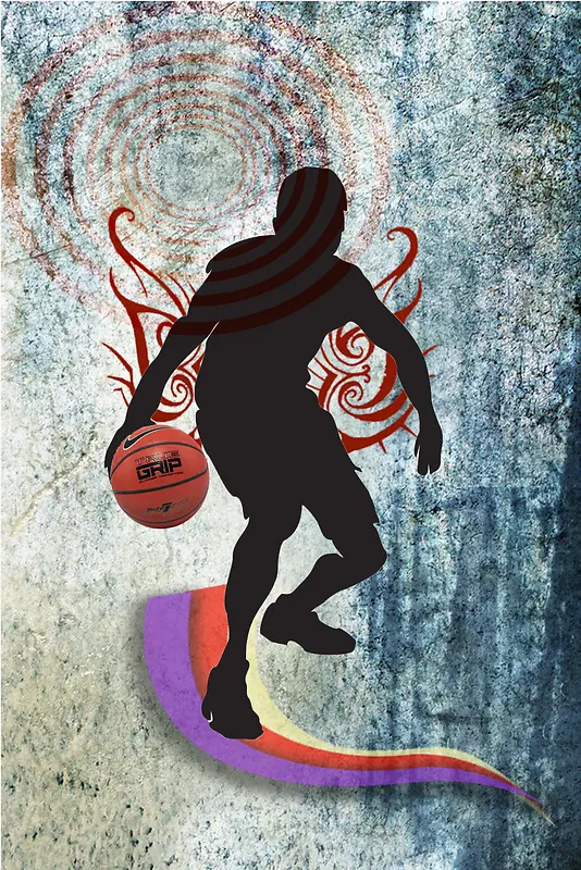 篮球海报背景素材
