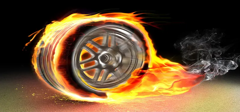 火焰轮胎背景