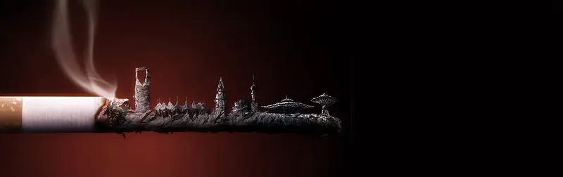 创意戒烟背景