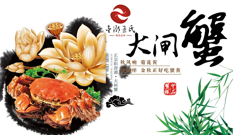 大闸蟹背景素材