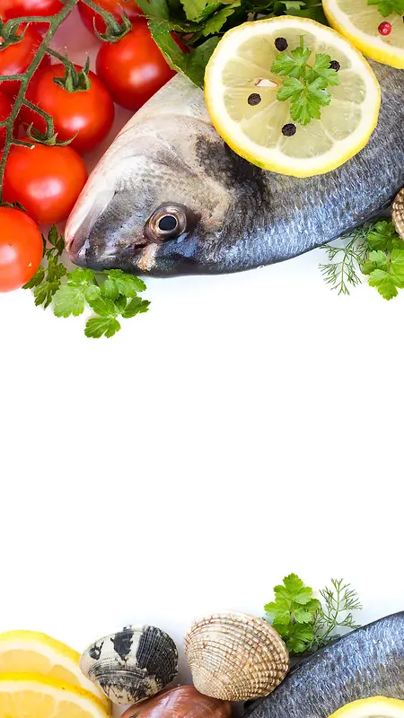 海鲜蔬果H5背景