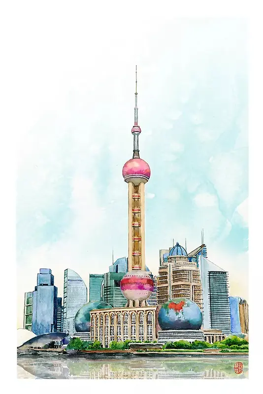 繁华的上海海报设计