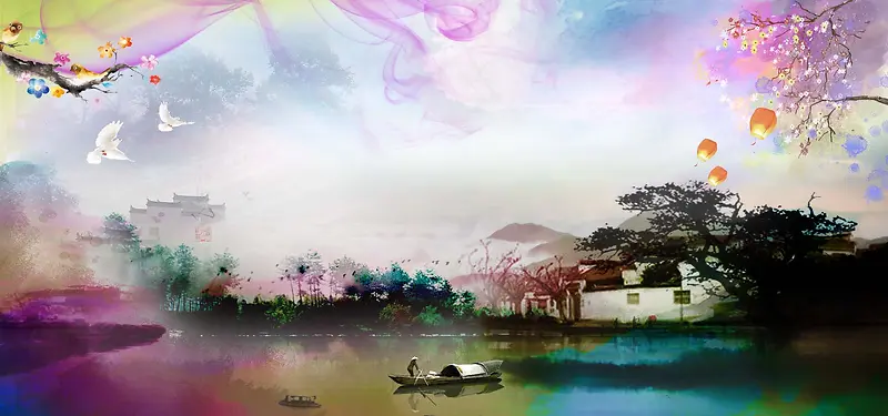 水墨古风家居海报背景背景图片素材下载_图片编号yzvkkkza-免抠素材网