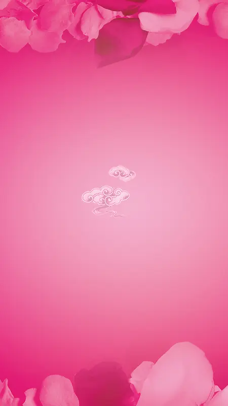 粉色小清新花瓣源文件H5背景