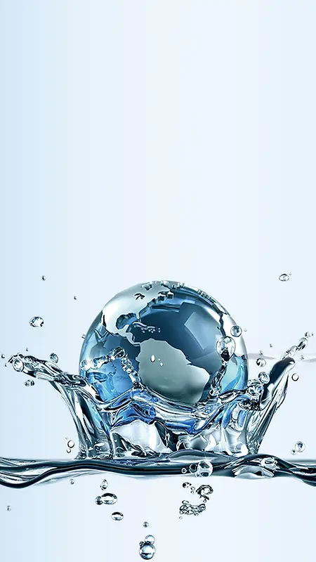 世界水日创意水资源H5海报背景psd下载