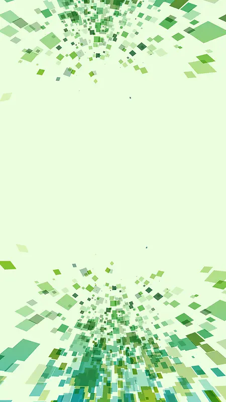 绿色简约几何H5背景素材