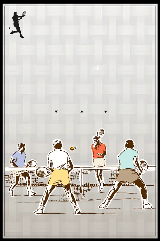 网球运动海报背景
