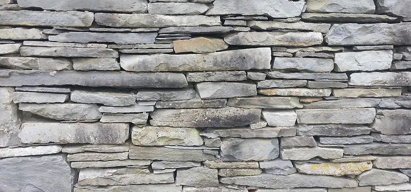 堆垒在一起的石头墙纹理