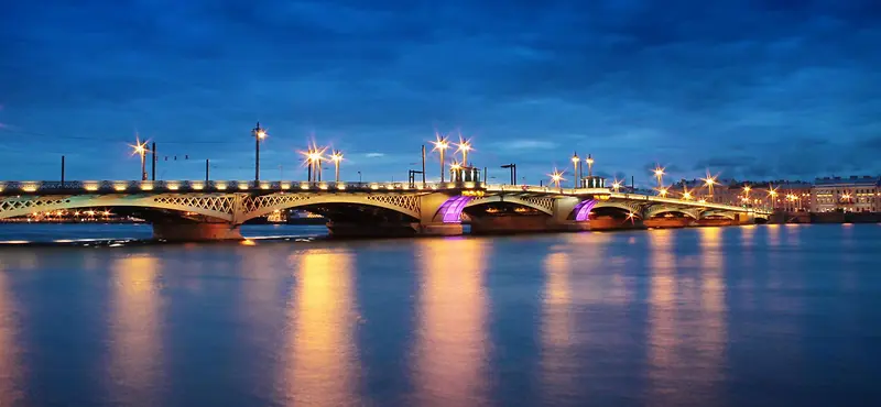 俄罗斯大桥河面海报banner