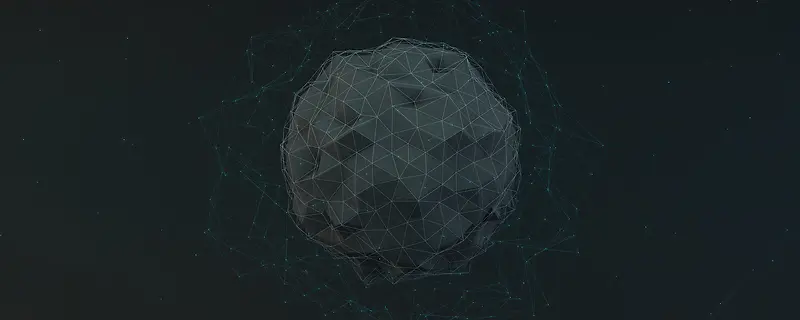 黑色网状球形背景