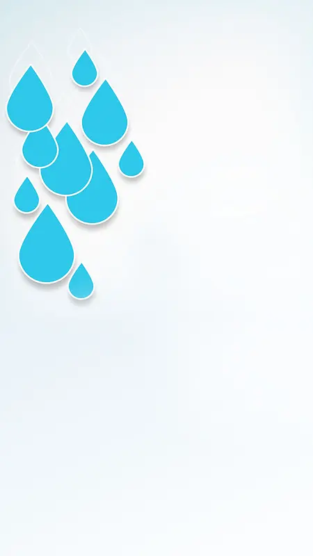 灰色背景下的蓝色水滴H5背景