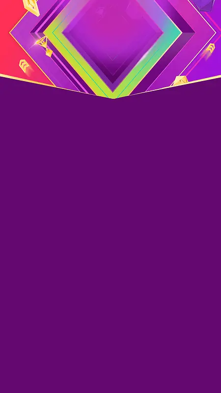 几何方框紫色H5背景
