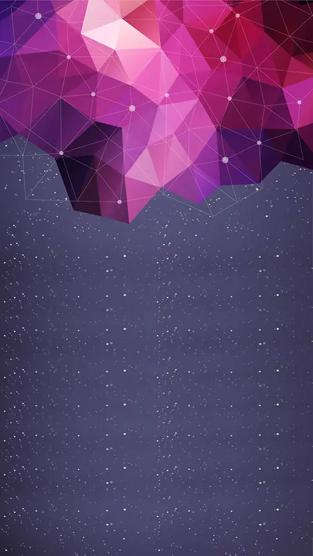 简约立体紫色方块星空素材H5背景