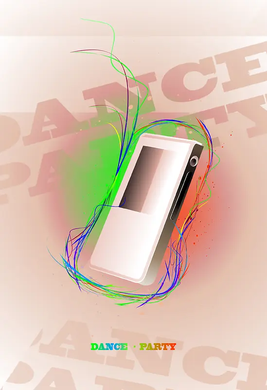 彩色光线MP3背景