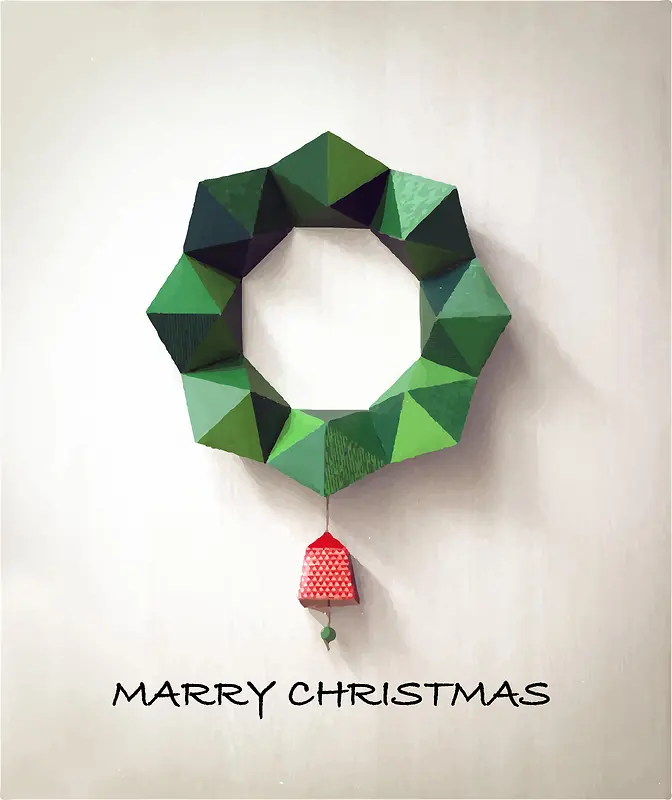 几何圣诞节海报背景素材