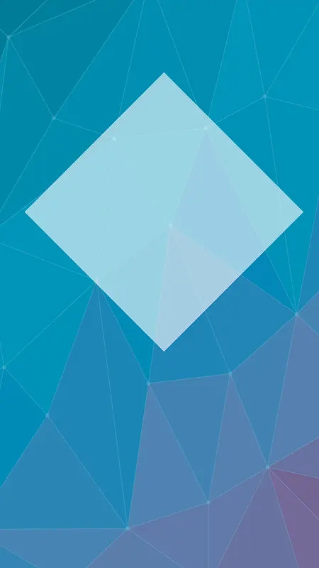 蓝色几何立体H5背景