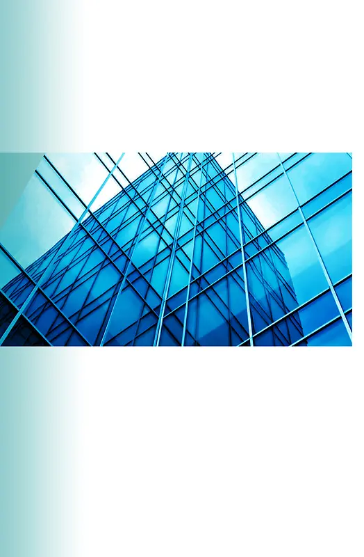 大气玻璃公司蓝色背景素材