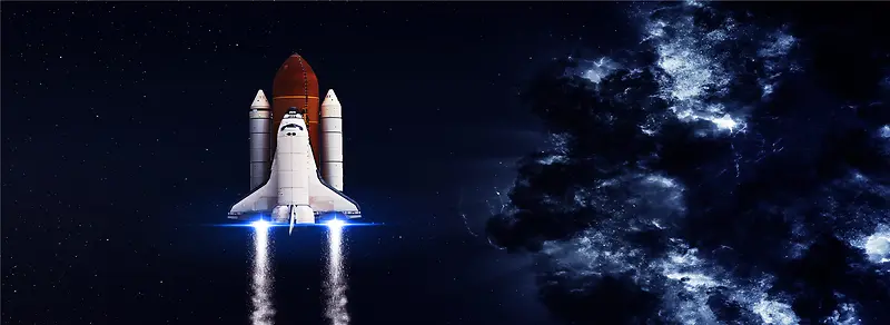 火箭太空科技背景