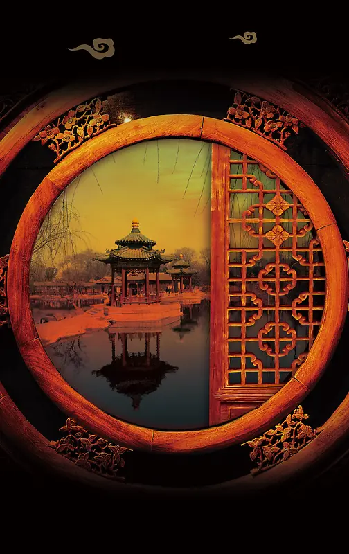 古典建筑背景素材