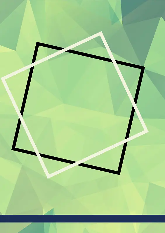 不规则几何方框绿色封面背景