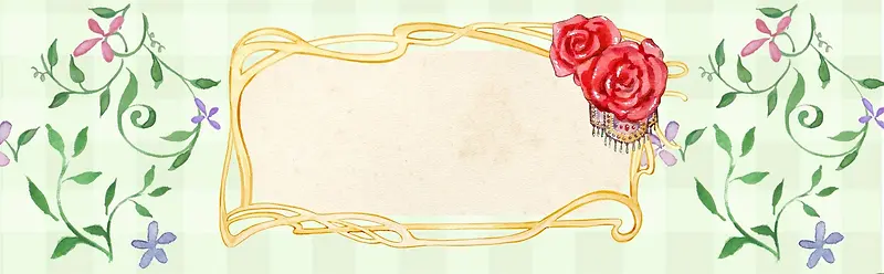 花朵珠宝背景图