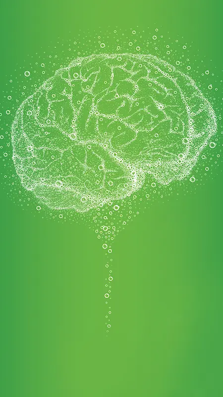 绿色脑袋水泡H5背景