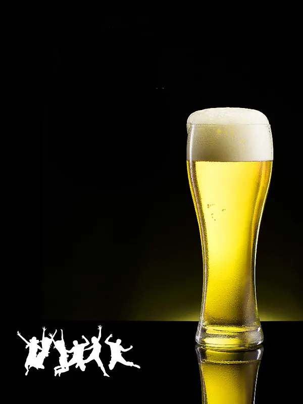 啤酒酒杯广告背景