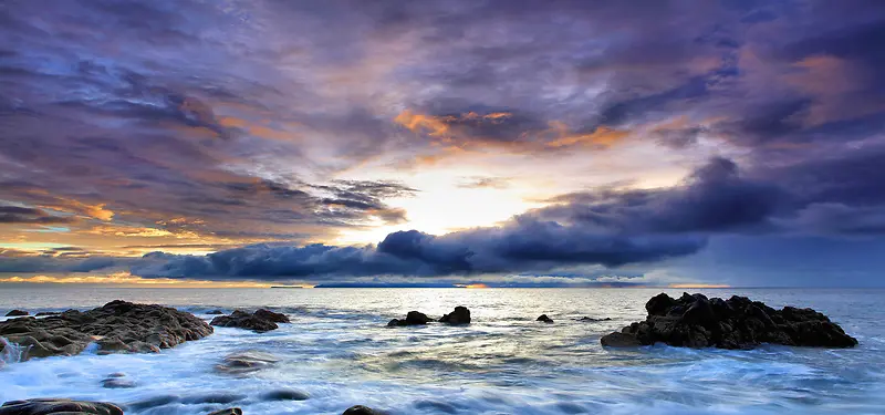 海洋河流风景