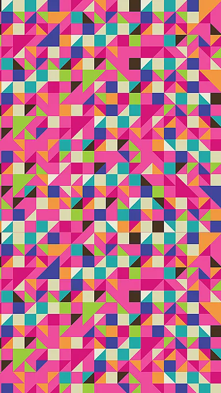 五彩缤纷的方块格子H5背景