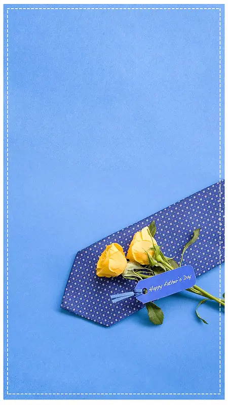 父亲节节日领带商业H5背景素材