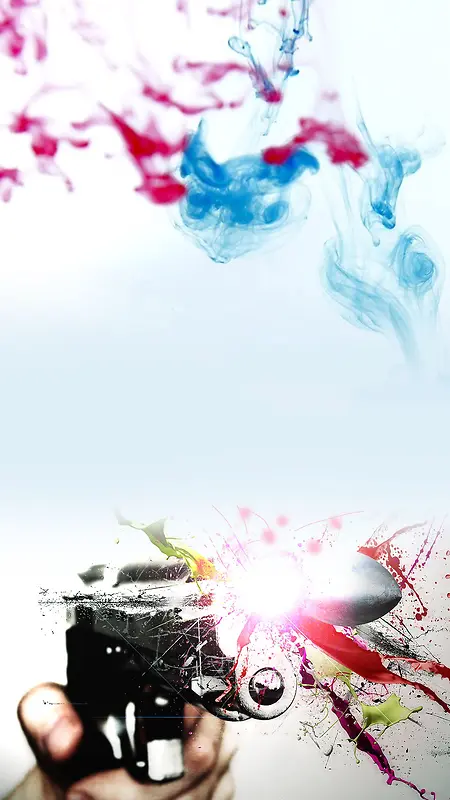 创意水墨H5手机背景