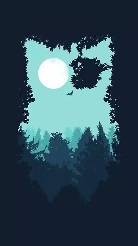 森林月亮H5背景