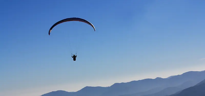 滑翔伞背景图