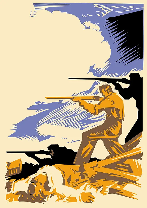 反法西斯战争海报