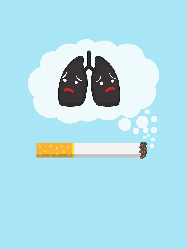 世界无烟日创意海报背景