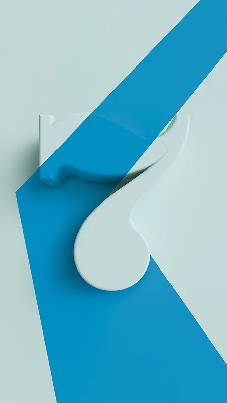 简约彩色数字7H5背景