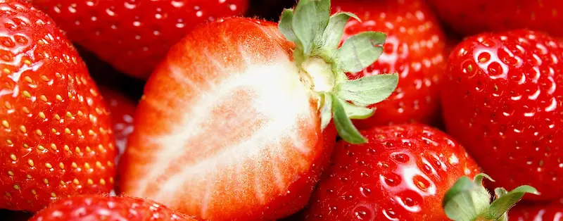 红色草莓甜甜的背景