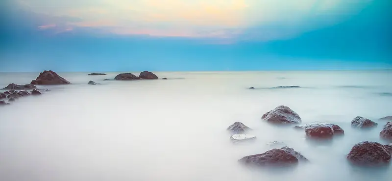 蓝天云海石头梦幻banner