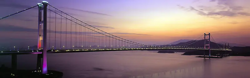 夜景桥海报背景