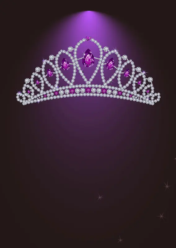 矢量奢华女神公主皇冠背景素材