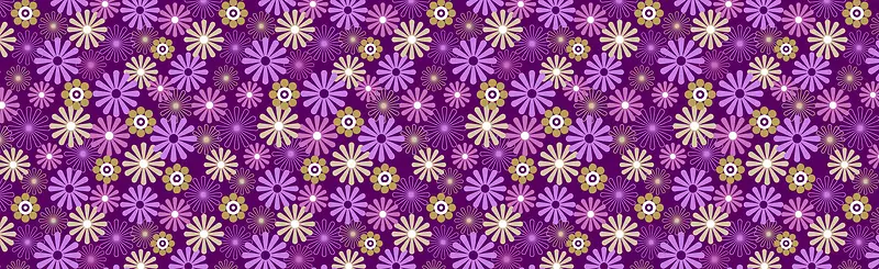扁平紫色小花背景