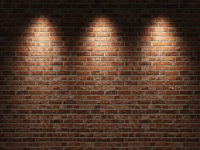 灯光下的墙壁